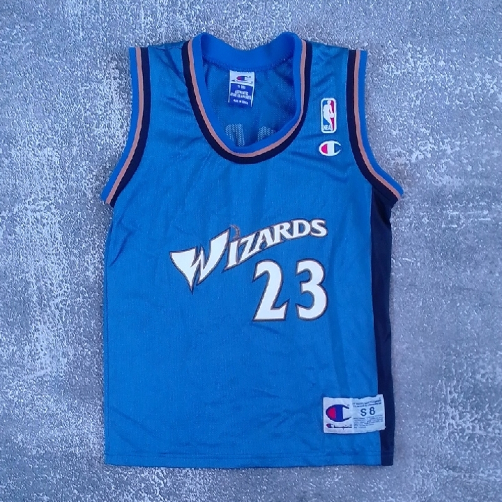 Vintage NBA Michael Jordan Wizards Basketball Jersey Champion Kids